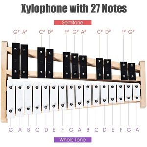 Borsa per strumenti musicali xilofono a percussione da 27 Note inclusa - Product Image 5