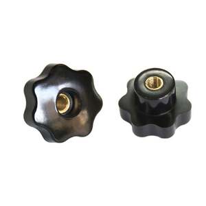 Through Hole Star Handle Knob Black Bakelite 5 lobes <b>6</b> lobes Durable for Dresser Wardrobe <b>Drawer</b> Seven Corner Tightening - Product Image 5