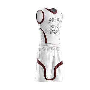 Ensemble d'uniformes de basketball de haute qualité, prix abordable, dernier design, en polyester, taille junior. - Product Image 4