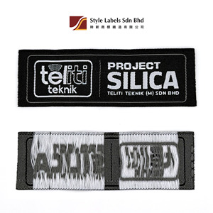 Étiquettes tissées personnalisées de qualité supérieure, cousues, coupées à la chaleur et à la laser, lavables pour vêtements avec logo de marque - Product Image 2