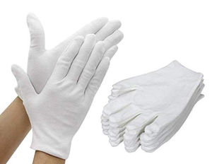 Gants d'hiver thermiques en cuir blanc, longueur poignet, respirants, style uni, doux, confortables, réutilisables, lavables, pour usage quotidien et formel - Product Image 1