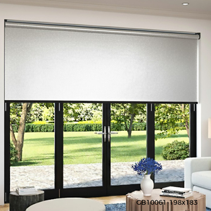 Buen Fabricante GB10061 198x183 Persianas Enrollables Plateadas, Mejor Proveedor de Malasia, B2B OEM, Alta Calidad, Decoración de Ventanas para Hogar y Oficina - Product Image 1