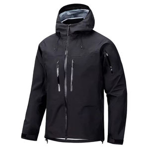 Veste coupe-vent imperméable à fermeture éclair avec logo personnalisé, taille plus, pour activités de plein air, veste de sport unisexe en softshell, OEM ODM - Product Image 1