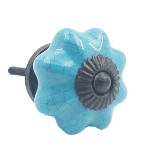 Fournisseur mondial de céramique Melon tiroir armoire boutons poignée tirer pour cuisine chambre salle de bain armoire commode salon utilisation - Product Image 1