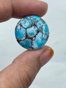 Piedra Preciosa Suelta de Howlite Turquesa de Forma Redondeada, Hermosa Piedra de 19.24 Quilates de la Mejor Calidad para la Fabricación de Joyas - Product Image 3