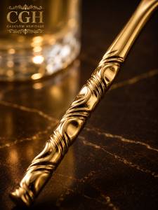 Excellent Quality Professional Metal <b>Gold</b> Plated <b>Kitchen</b> <b>Utensil</b> Set for Food Preparation Cooking Frying Baking Grilling - Product Image 5