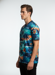 Unique Design Customized Color Men Silk Screen Printed 100% <b>Polyester</b> Eco-Friendly Lightweight Quick Dry Breathable <b>T</b>-<b>Shirt</b> - Product Image 3