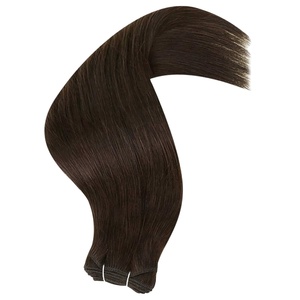 Extensiones de Cabello Humano Remy Indio HairX HX678, Doble Trama, Tejido a Máquina, 100g, Marrón Oscuro, Puntas Llenas y Lisas - Product Image 1