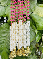 Guirlande murale de fleurs artificielles pour décoration de remise de diplôme, Diwali, Pâques, Toran de temple, guirlandes de porte, mariage, fête des Mères, Noël