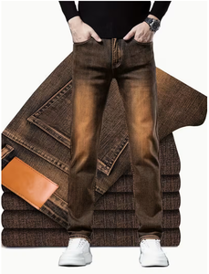 Jeans en denim pour homme TRIBON SPORTS de qualité supérieure, écologiques, streetwear, déchirés, légers, décontractés, en coton extensible, pour tous les jours - Product Image 5
