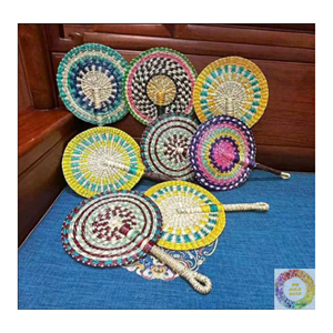Abanico Decorativo Tejido a Mano de Seagrass, Decoración de Pared Estilo Boho Natural, Abanico de Paja Ecológico, Decoración Sostenible para el Hogar, Venta al Por Mayor - Product Image 3