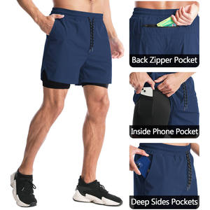 Shorts d'été élégants pour hommes, shorts de plage en coton, respirants, légers, avec cordon de serrage, vêtements décontractés, shorts tendance et confortables - Product Image 3