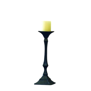 Vente en gros de nouveaux supports à bougies pour la décoration de la maison, porte-bougie de haute qualité, finition noire, en aluminium coulé, personnalisé, fait main - Product Image 2