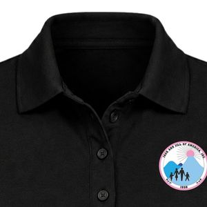 เสื้อโปโลปักลาย Black Jack & Jill Crest แขนสั้น คอปก ติดกระดุม น้ำหนักเบา สวมใส่สบาย เหมาะสำหรับเป็นชุดทีม - Product Image 2