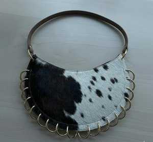 Sac fourre-tout en poils de veau imprimé vache, grande capacité, sac à bandoulière avec fermeture éclair, style hobo détachable, unisexe, pour les voyages quotidiens - Product Image 2
