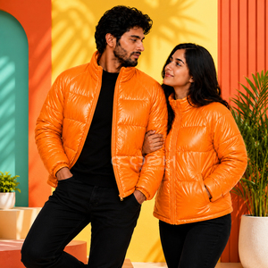 Cosh International Premium Unisex Quilted <b>Puffer</b> <b>Jacket</b> Winter Warm <b>Cropped</b> Design with Custom Printing Polyester Outerwear - Product Image 3