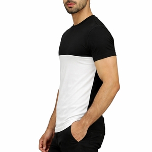 Hot Look Street Wear Fashion Sports Wear Casual Wear Slim Fit Color Block <b>Men</b> Casual <b>Summer</b> Street Wear <b>T</b> <b>Shirt</b> For <b>Men</b> - Product Image 3
