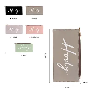 Portefeuille Genie pratique et élégant pour femme, porte-cartes à fermeture éclair avec plusieurs emplacements pour cartes - Product Image 1