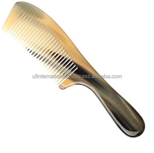 หวีเคราเขาควายสำหรับแต่งผมหวีแตรสีธรรมชาติหวีแต่งผมขนาดเล็ก - Product Image 2