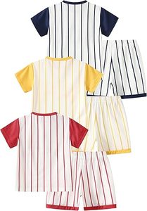 Conjunto de Uniforme de Béisbol para Niños, Jersey de Manga Corta Estampado, Pantalones Transpirables de Poliéster con Cintura Elástica, Ropa Deportiva de Invierno con Logotipo Frontal y Número de Edad - Product Image 4
