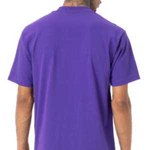 T-shirt décontracté à col rond pour homme, manches courtes, coupe classique, style streetwear minimaliste, personnalisable, en jersey de coton, basique, vente en gros - Product Image 4