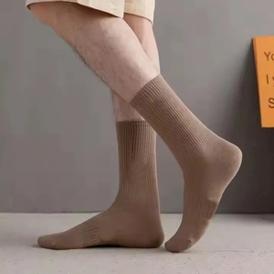 Chaussettes pour hommes, motif Argyle, tricotées en coton, respirantes, style classique, usage quotidien, saison automne, épaisseur standard, haute qualité - Product Image 2