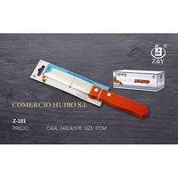 Cuchillo para Verduras de Acero Inoxidable de 17 cm con Mango de Madera, Acabado Satinado, Ambidiestro, Duradero, Apto para Lavavajillas, Herramienta de Cocina Moderna