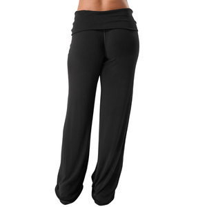 Pantalones de Yoga Anchos Negros para Mujer, Cintura Alta, Elásticos, Transpirables, para Fitness, Ejercicio, Ropa Deportiva, Cómodos - Product Image 2