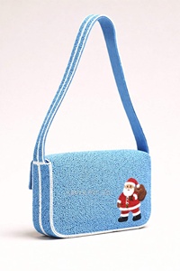 Monedero de Cuentas con Temática Navideña Personalizado, Bordado a Mano, Color y Forma Personalizados, Botón Bordado para Mujer, ARTE INDIO EXÓTICO - Product Image 6