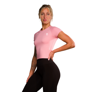 Camiseta Deportiva para Mujer, Manga Corta, Ajuste Elástico, Tela Suave y Ligera, Ropa Deportiva Informal para el Día a Día, Ropa de Gimnasio - Product Image 3