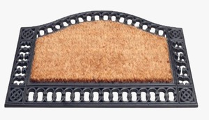 Tapis de porte en fibre de coco haute résistance pour l'extérieur, avec bordure antidérapante en caoutchouc, idéal pour les entrées de maisons et d'hôtels - Product Image 2