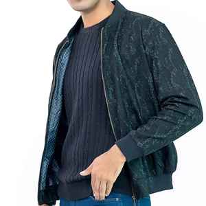Hot Selling New Fashion <b>Men's</b> Eco-Friendly <b>Summer</b> Casual <b>Bomber</b> <b>Jacket</b> with Polyester/Cotton Shell - Product Image 4