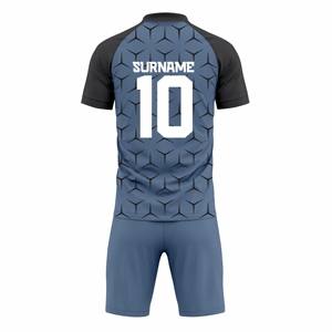 Breathable <b>Mesh</b> Football Jersey Set Soccer Uniform Custom Sublimation Quick Dry Team Sportswear Wholesale OEM Supplier - Product Image 3