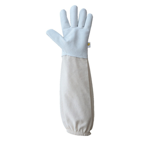 Meilleurs gants de sécurité ventilés et protecteurs pour l'apiculture, en cuir de chèvre antidérapant avec revers en toile - Sunny - Product Image 4