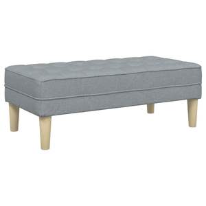 Panca in Tessuto Grigio Chiaro 44.49 X 22.44 X 15.35 Pollici con Cuscino per Soggiorno - Product Image 2