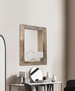 <b>Square</b> Wooden Wall Mirror Rustic <b>Framed</b> Decorative Home Accent 6mm Thickness - Product Image 3