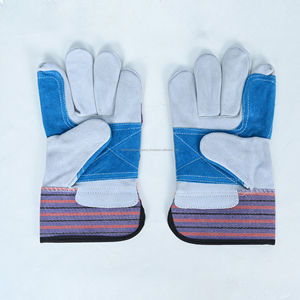 Leather Safety Work <b>Gloves</b> Reinforced Thumb Palm Durable <b>Gloves</b> for Farming Gardening and Industrial Use - Product Image 2