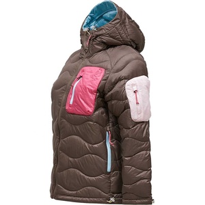 Abrigo Acolchado de Plumón para Mujer, Chaqueta con Capucha, Cuello Alto, Ropa de Invierno con Cierre de Cremallera, Abrigo de Plumón de Alta Calidad para Mujer - Product Image 2
