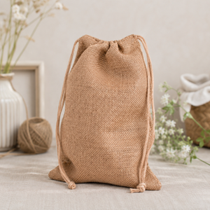 Eco Friendly Jute Tote <b>Bag</b> | Promotional Cotton Fabric Square Gift <b>Bag</b> 6x6x6 Low Price OEM Export Quality India Wholesale Bulk - Product Image 5