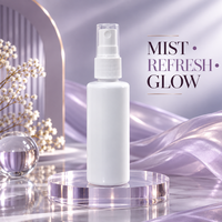 Flacon pulvérisateur moderne en PET de 100 ml |   Contenant d'emballage cosmétique avec pulvérisateur à pompe pour soins de la peau, produits de beauté et de soins personnels – Vente en gros
