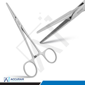 คีมหนีบหลอดเลือด Accuram Crile แบบตรง 160 มม. คีมหนีบหลอดเลือดสำหรับผ่าตัด ทำจากสแตนเลส พร้อมระบบล็อค ใช้สำหรับหนีบหลอดเลือดแดง เครื่องมือผ่าตัดแบบใช้มือ ได้รับมาตรฐาน CE - Product Image 3