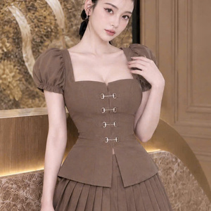 Women's Summer mini elegant hot Vest Sleeveless Full-Length Solid Casual Skinny Fit Washable Eco-Friendly ODM - Product Image 3