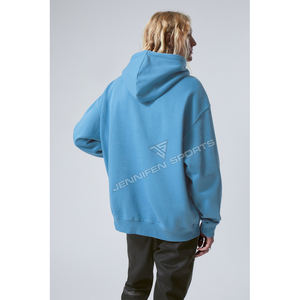 Nouveau design – Sweat à capuche promotionnel pour homme, motif uni, hiver, écologique, anti-plis, 100 % coton molletonné, teint uni - Product Image 4