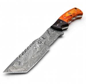 Custom OEM <b>hand</b> forged damascus steel utility <b>tool</b> with Wood Handle - Product Image 5
