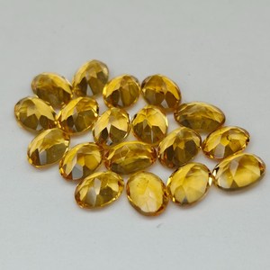พลอยซิทรินสีเหลืองทองธรรมชาติคุณภาพสูง ขนาด 6x8 มม. ทรงเหลี่ยมเจียระไน สำหรับทำเครื่องประดับ ขายส่ง DIY - Product Image 5
