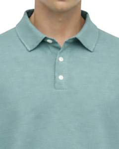 Sudadera Polo Personalizada para Hombre, Color Verde Mar, Manga Larga, Mezcla de Algodón Suave, Estilo Casual, Cuello Clásico, Ropa de Invierno, Fabricante - Product Image 5