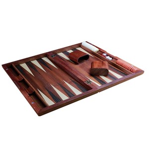 New Luxury Design Customizable Leather Eco-Friendly Durable High Quality <b>Backgammon</b> Game <b>Set</b> Folding Box Custom Logo - Product Image 5