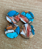 Cabochon en nacre naturelle, turquoise cuivrée et œil de chat poli, 3mm-30mm, pour la fabrication de bijoux, vente en gros, bagues et bracelets