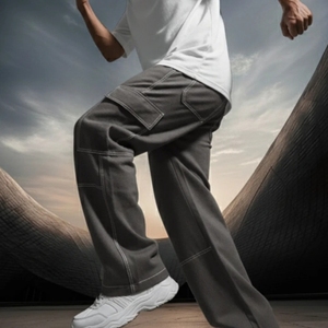 Pantalones de Algodón de la Mejor Calidad con Múltiples Bolsillos para Hombre, Pantalones para Uso en Exteriores, Pantalones Personalizados OEM, Diseños de Pantalones Casuales para Hombre - Product Image 3