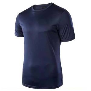 High Street Style Eco-Friendly Quick Dry Cotton Breathable Short Sleeve T-<b>Shirt</b> Plus Size Crew Neck Solid Knitted Sporty T-<b>Shirt</b> - Product Image 6